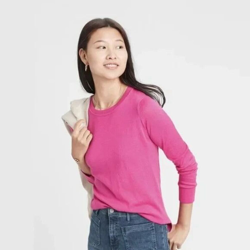 Banana Republic Merino Wool Crew Neck Pullover Sweater Small Preppy Minimalist